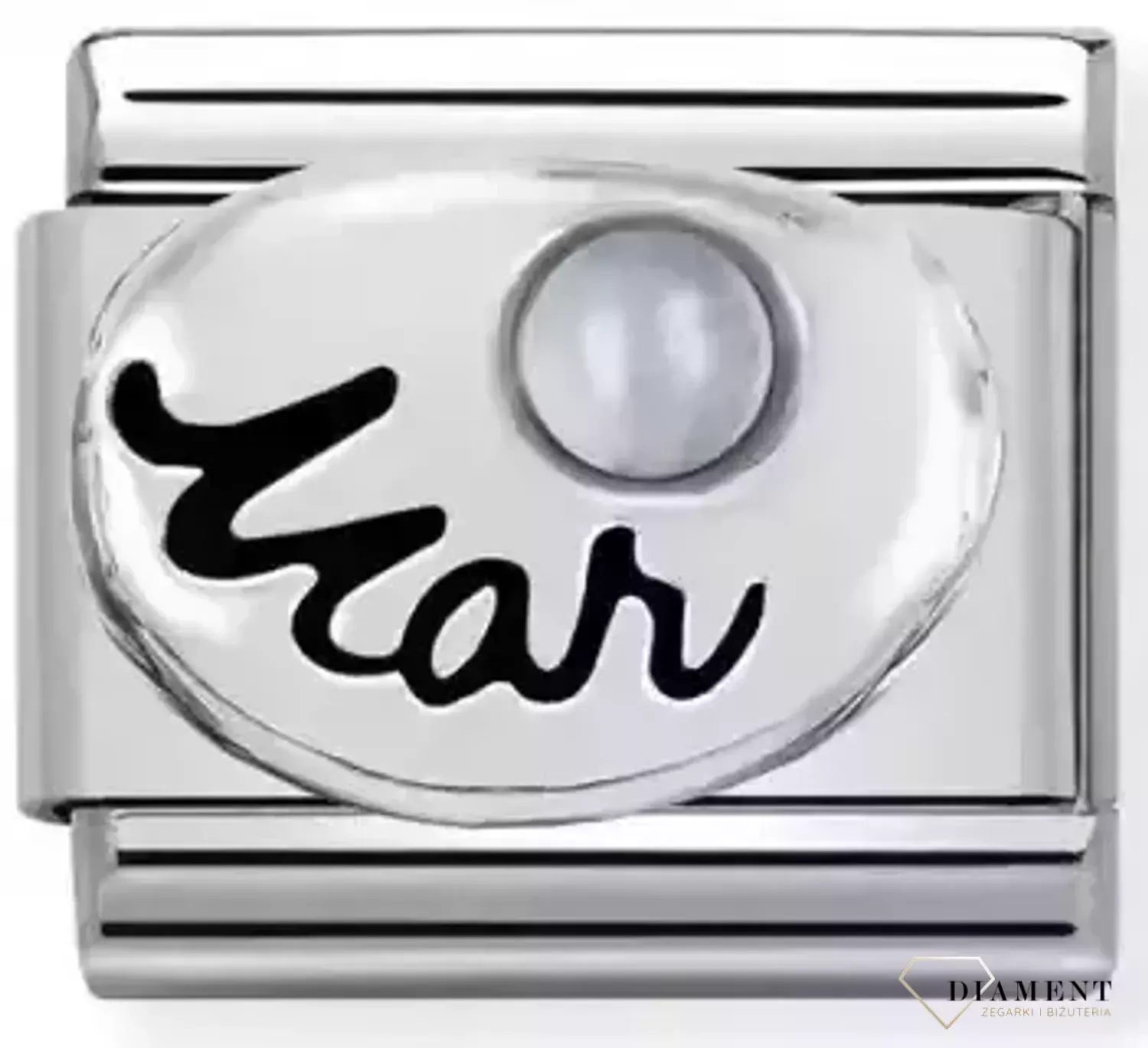 Nomination Link 925 zawieszka srebro 'Kamień urodzinowy marzec akwamaryn' 330505 03 biżuteria nomination nomination zawieszki nomination baza.jpg.webp